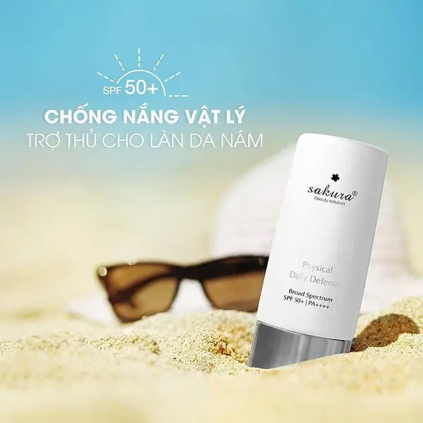 Kem Sakura Physical Daily Defense SPF 50+ PA ++++