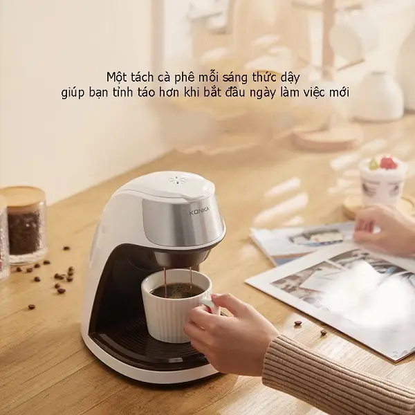 Máy pha cafe capuchino mini KONKA KCFCS2 hiện đại