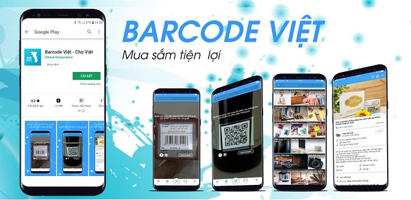 App quét mã vạch Barcode Việt